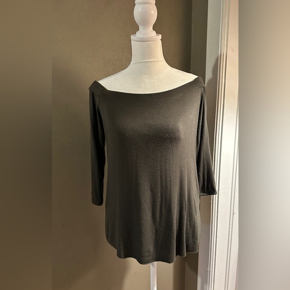 Bailey 44 off shoulder shirt, army dark green, size S - Picture 9 of 9